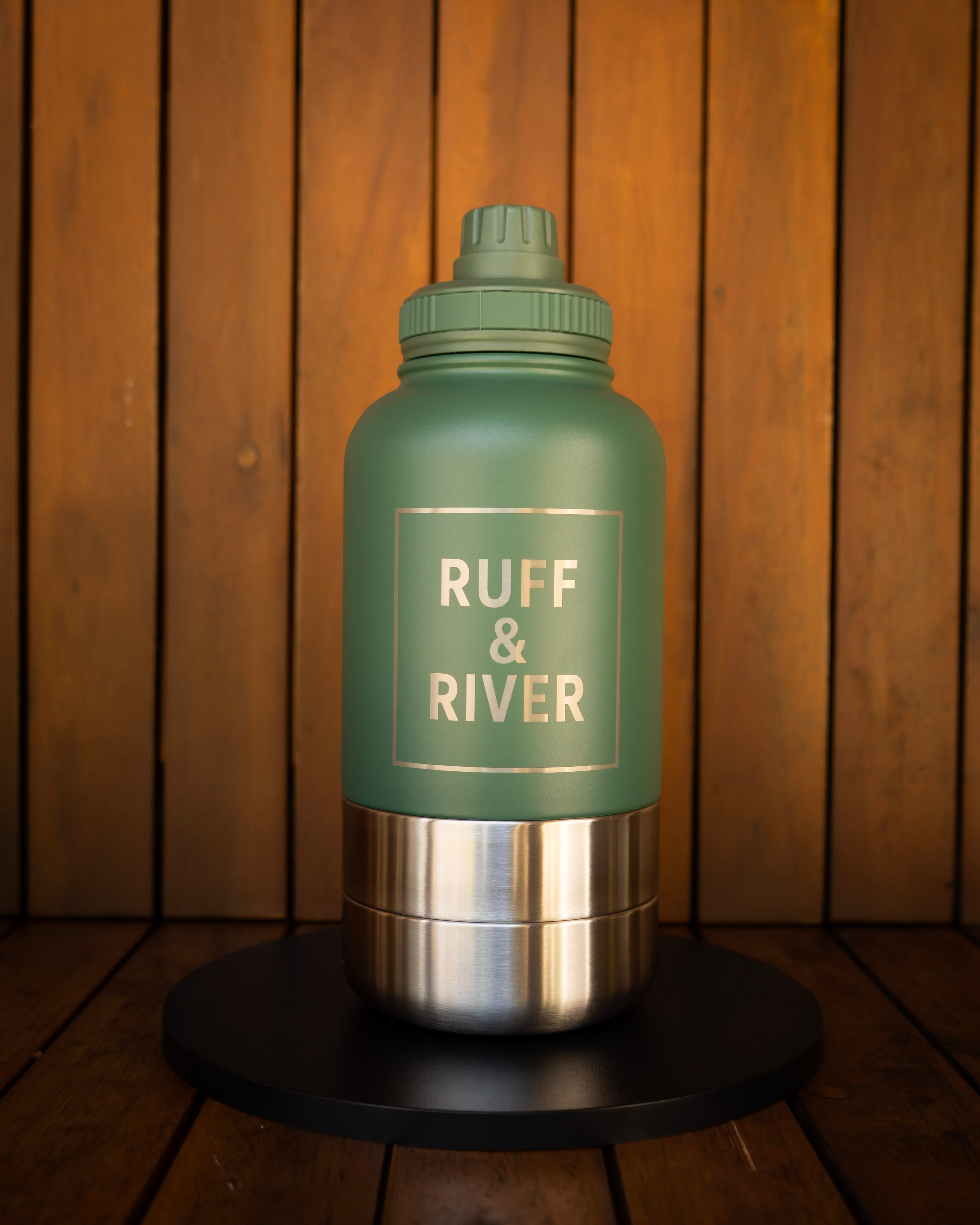 Evergreen Escape™ – Earth Green 4-in-1 Hydration Bottle