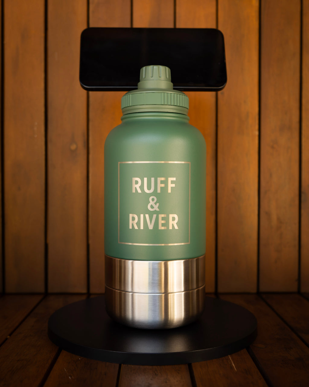 Evergreen Escape™ – Earth Green 4-in-1 Hydration Bottle