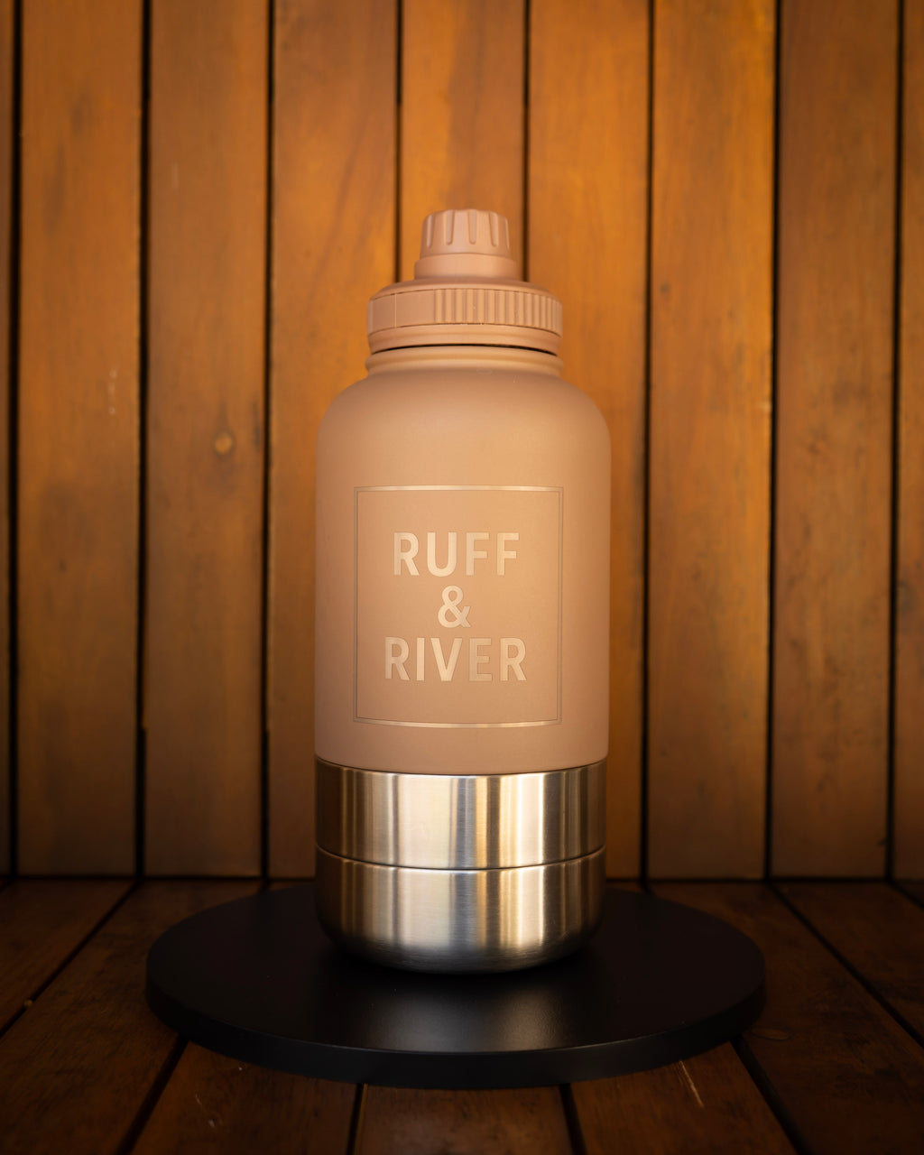 Mocha Trail™ – Pastel Brown 4-in-1 Hydration Bottle