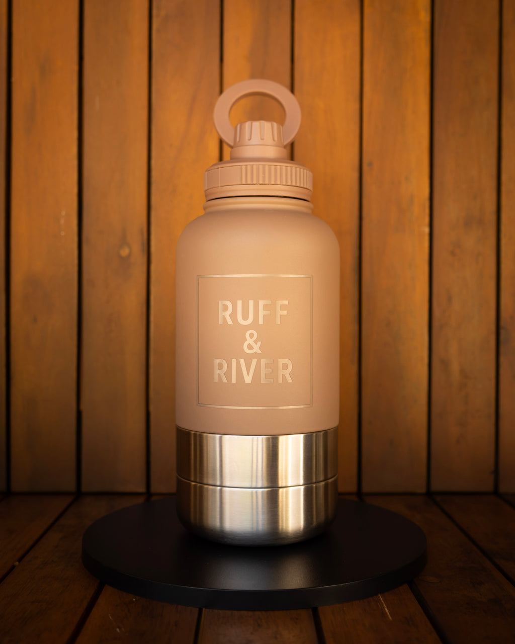 Mocha Trail™ – Pastel Brown 4-in-1 Hydration Bottle