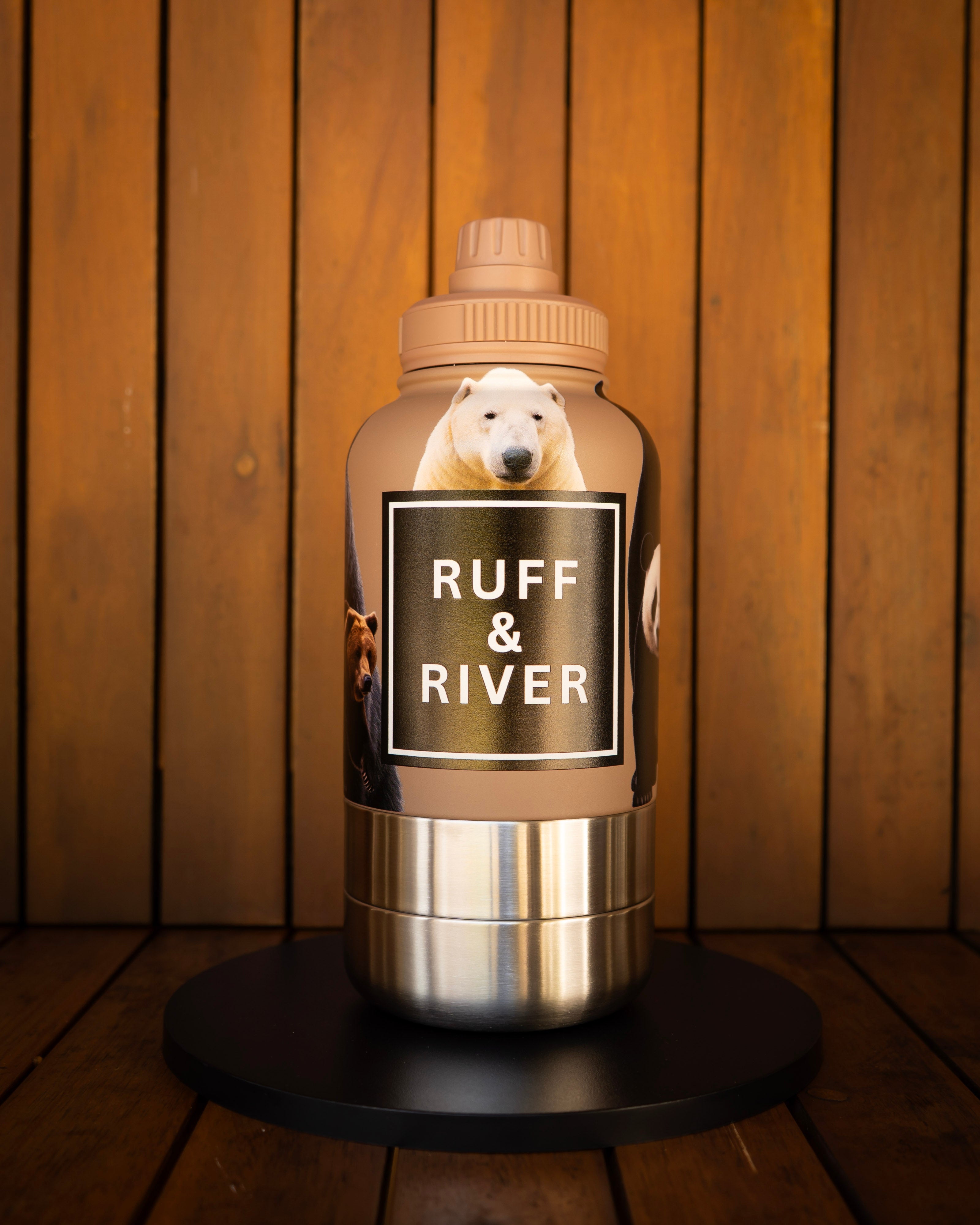 Bear Territory™ – Bear Print 4-in-1 Hydration Bottle (Brown)