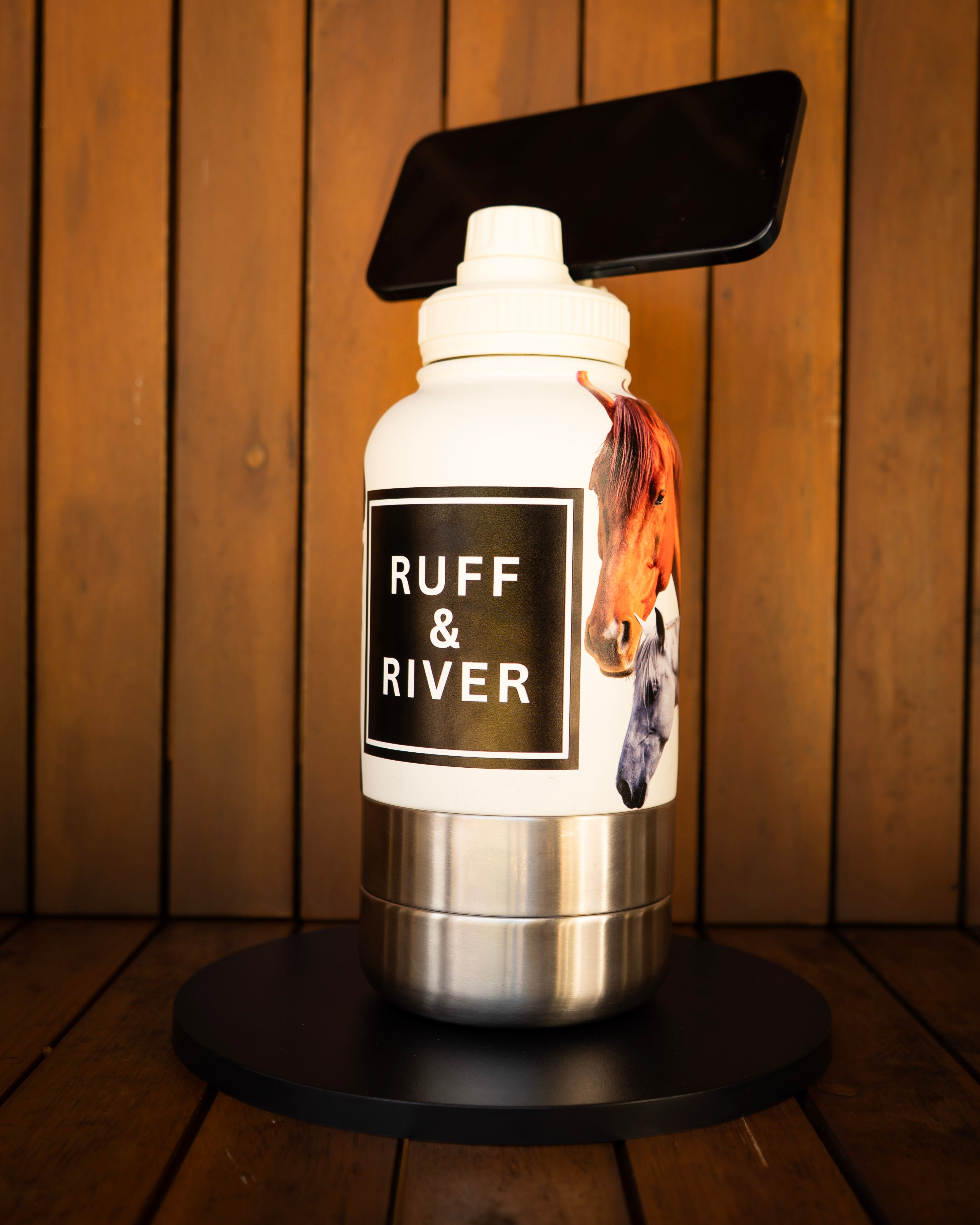 Gallop & Grace™ – Horse Lover 4-in-1 Hydration Bottle (White)