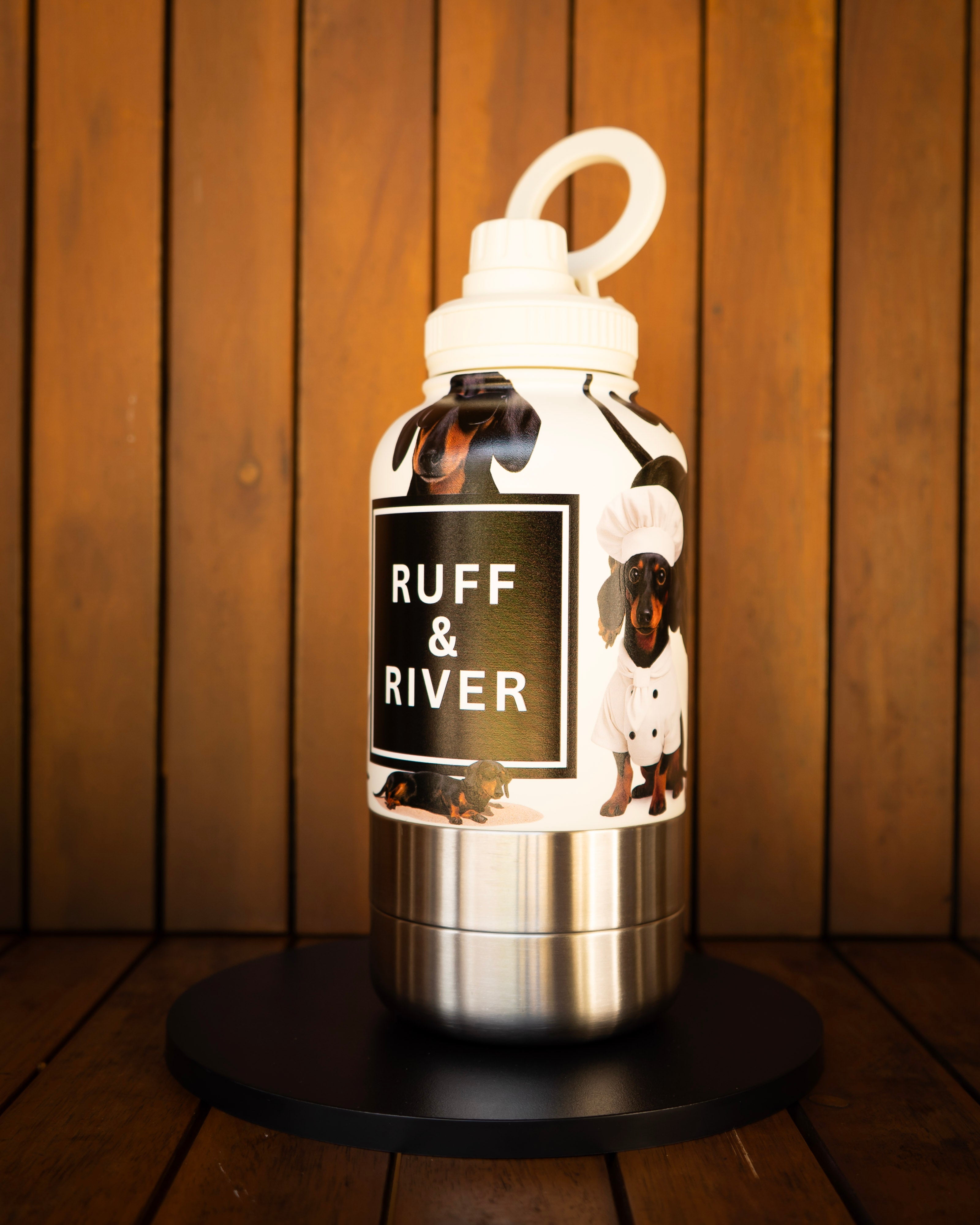 Sausage Dog Swagger™ – Dachshund 4-in-1 Hydration Bottle