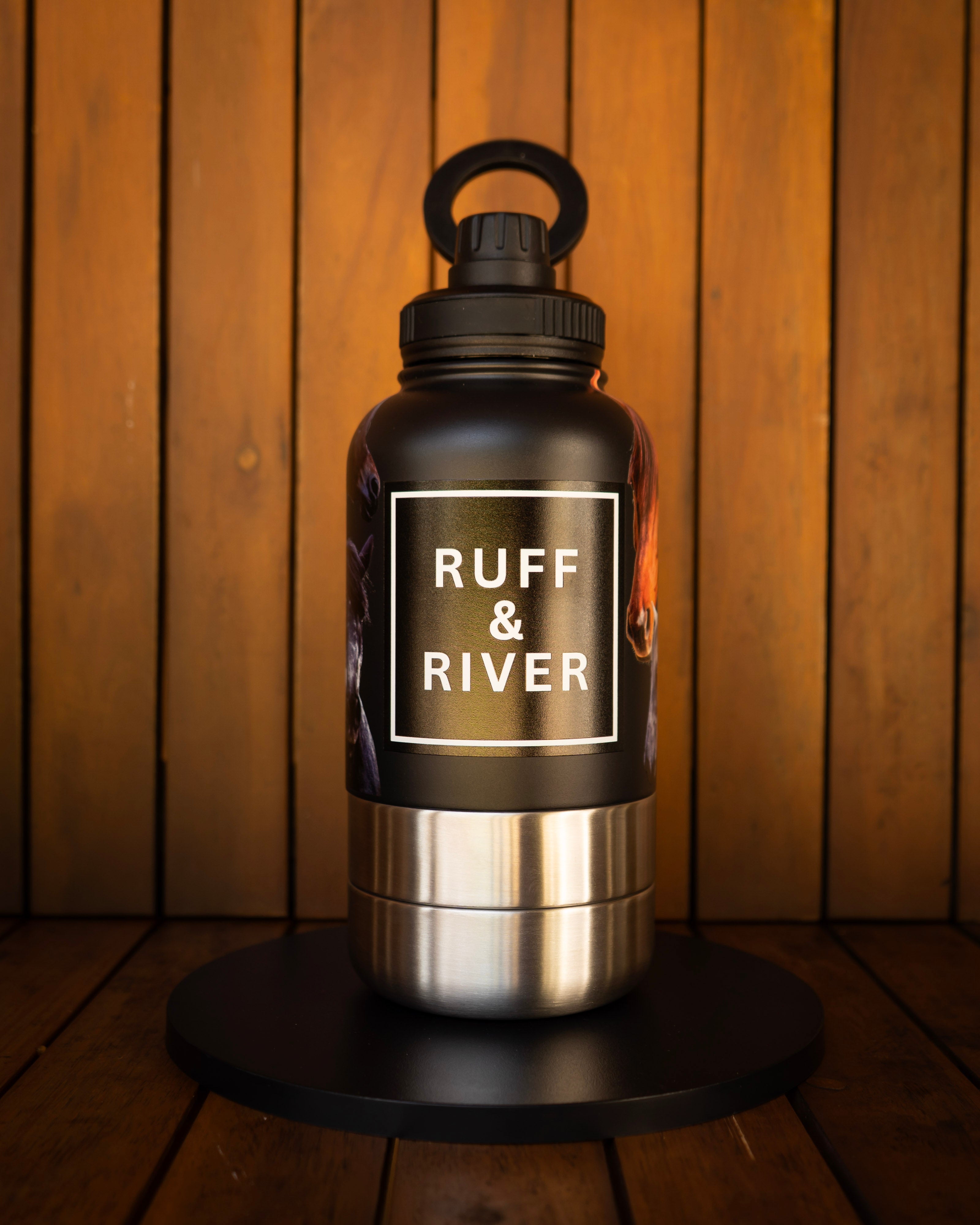 Gallop & Grace™ – Horse Lover 4-in-1 Hydration Bottle (Black)