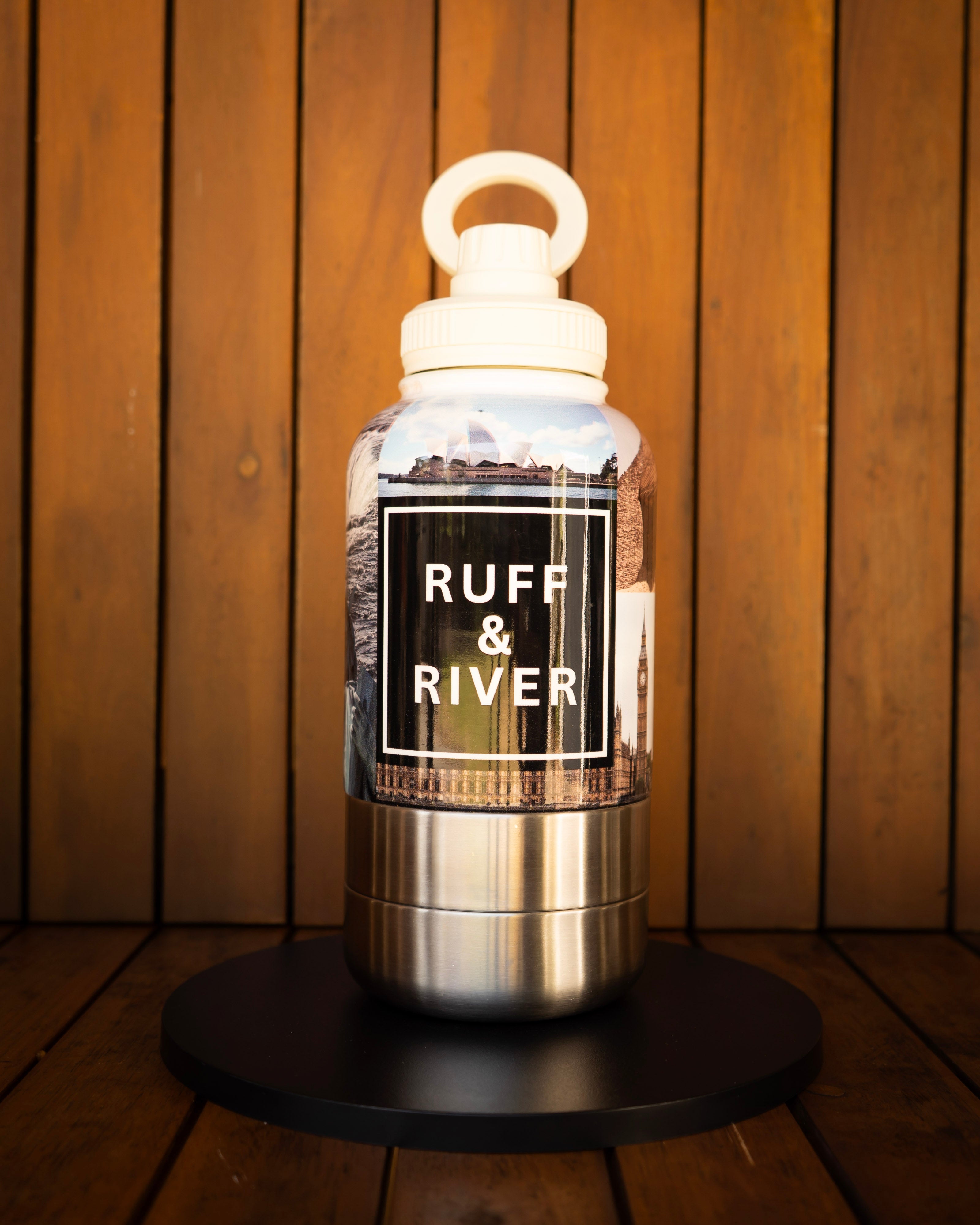 Wanderlust™ – Travel Landmark 4-in-1 Hydration Bottle (White)