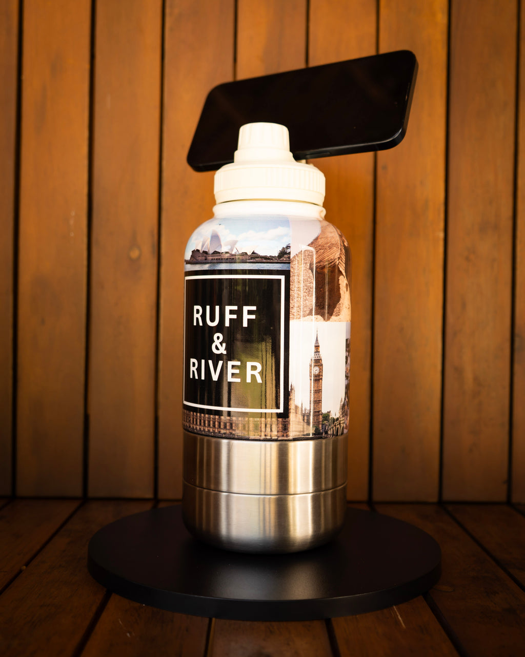 Wanderlust™ – Travel Landmark 4-in-1 Hydration Bottle (White)