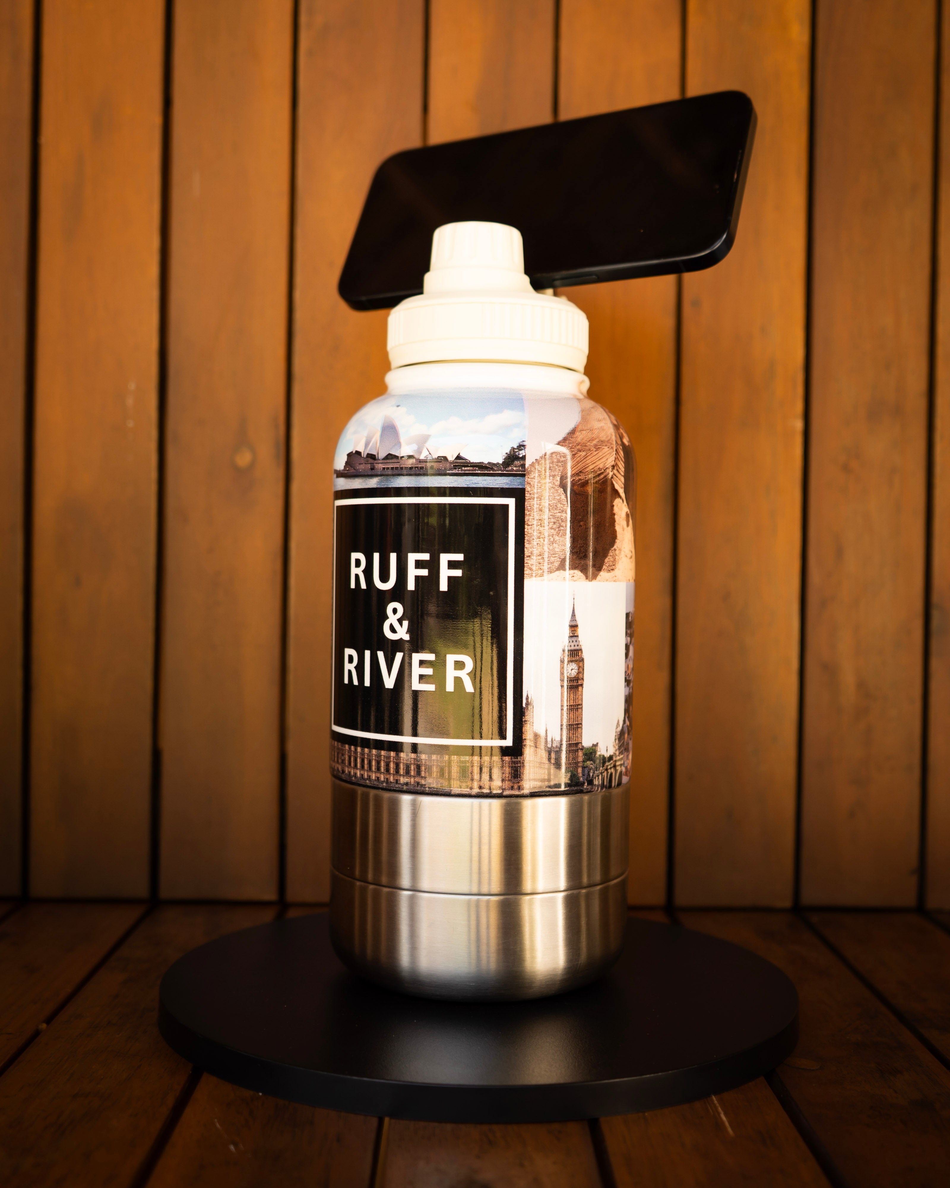 Wanderlust™ – Travel Landmark 4-in-1 Hydration Bottle (White)