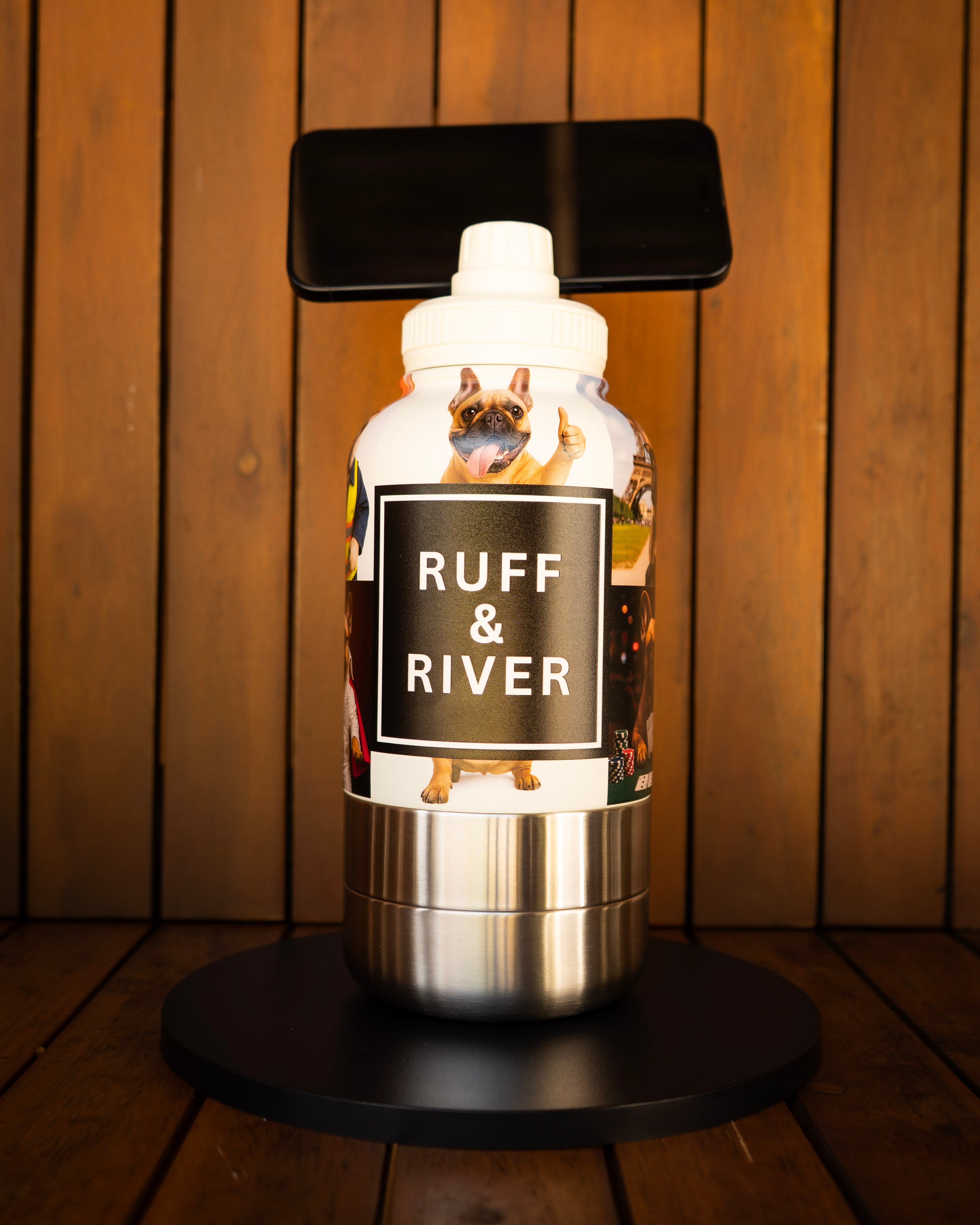 Frenchie & Fabulous™ – French Bulldog 4-in-1 Hydration Bottle