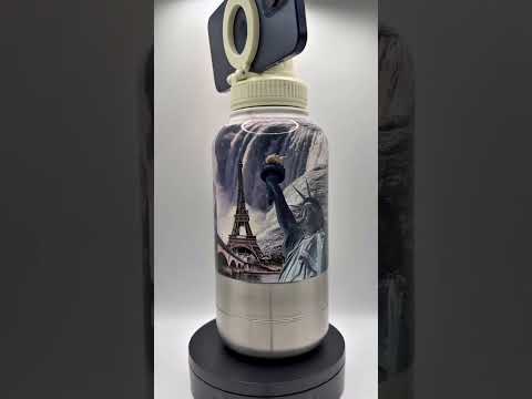 Wanderlust™ – Travel Landmark 4-in-1 Hydration Bottle (White)