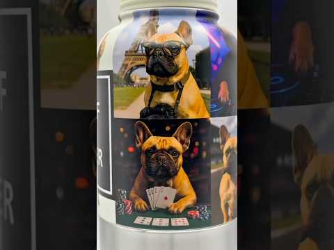 Frenchie & Fabulous™ – French Bulldog 4-in-1 Hydration Bottle