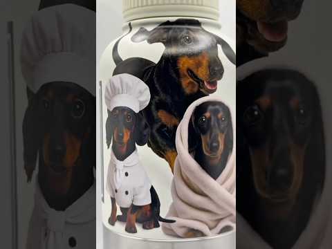 Sausage Dog Swagger™ – Dachshund 4-in-1 Hydration Bottle