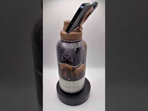 Highland Luxe™ – Highland Cow 4-in-1 Hydration Bottle (Brown)