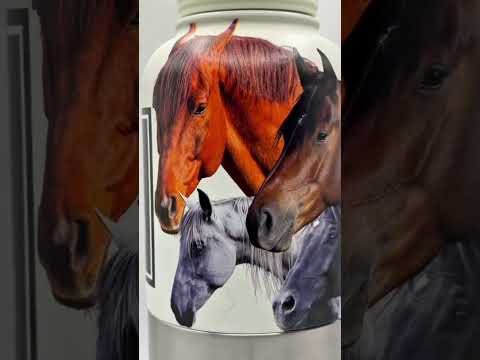 Gallop & Grace™ – Horse Lover 4-in-1 Hydration Bottle (White)